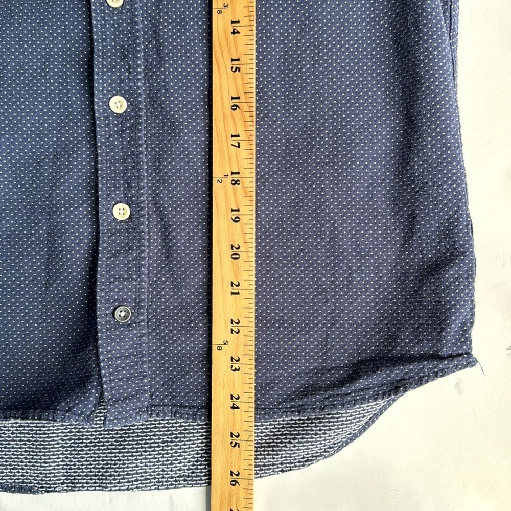Taylor Stitch Dark Blue Patterned Button Down Shirt - Picture 11 of 11